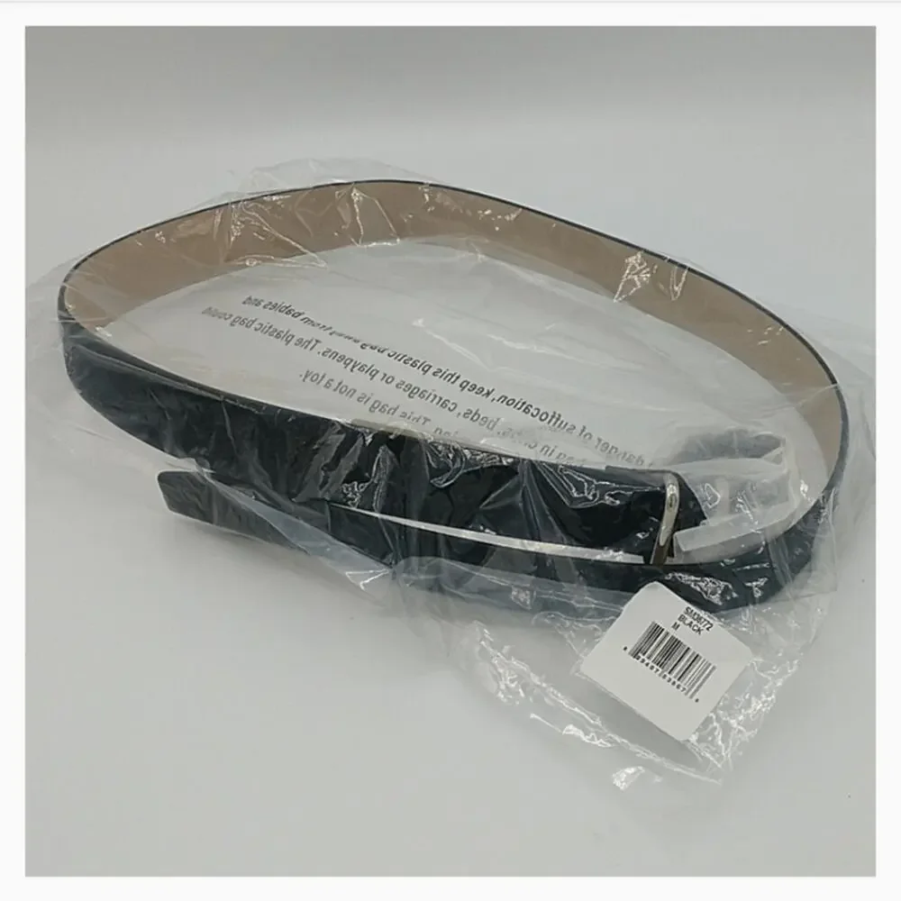 NWT Steve Madden Y2K Black Jeans Belt size Medium